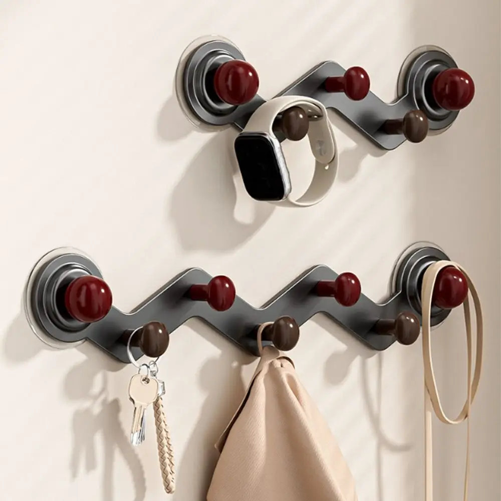 

Rustproof Suction Cup Hooks Waterproof Plastic Coat Storage Hooks Portable Powerful Suction Bathroom Organiser Bathroom