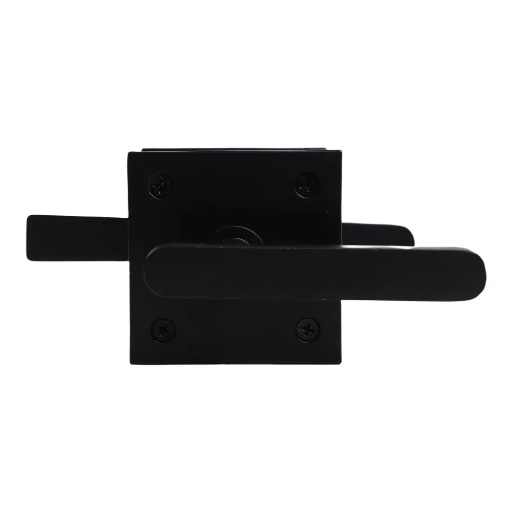 Duty Black Aluminum Sided Barn Door Latch With Pin Lock For Garden Wooden Gate Security And Pet Safety Fixture