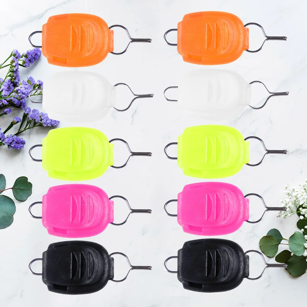 

25pcs Fishing Line Clip Luminous Compact Durable Design No Lost Line End For Anglers Fishing Wheel Stopper Tackle Accessories