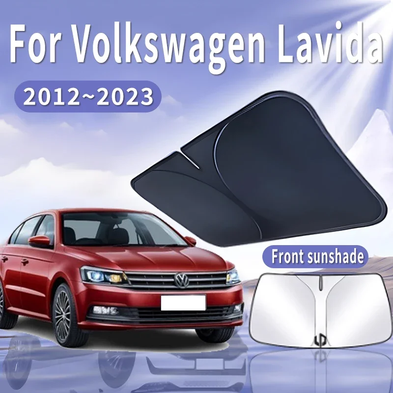 

Car Sun Visor For VW Volkswagen Lavida Qihang 2012~2023 2018 MK2 Front Windshield Sunshade Insulation Cooling Auto Accessories