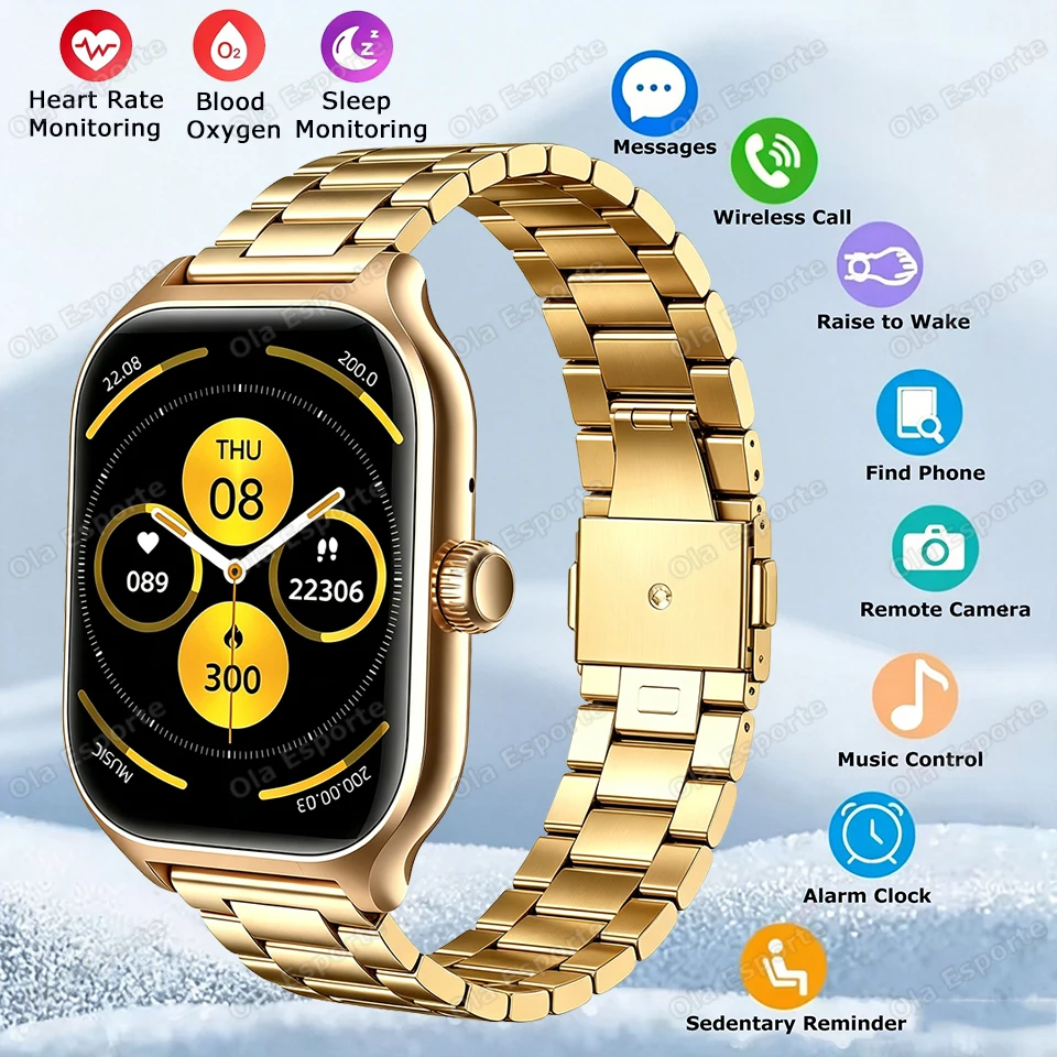 2026 Smart Watch Android IOS Phone Heart Rate Health Monitor