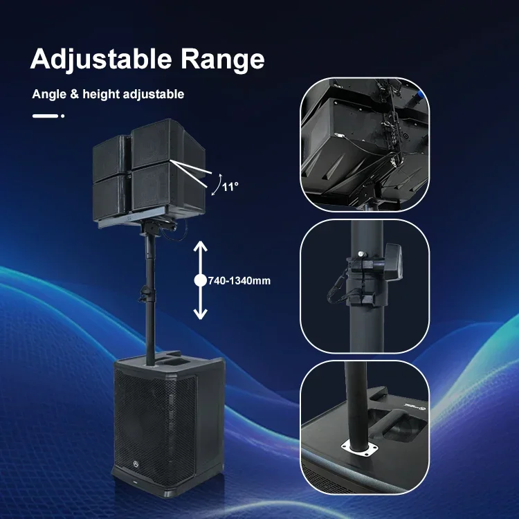 Accuracy Pro Audio LAP412D3-4.6K Line Array-luidsprekers Professioneel geluidssysteem DJ Active Line Array-luidsprekersysteem