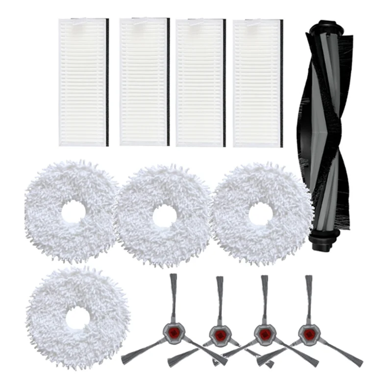 A005-Robot aspirador de pó com escova lateral escova principal mop filtro limpeza peças reposição acessórios para ecovacs deebot