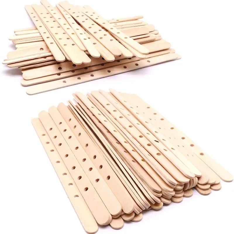 Wooden Wax Core Holder Soy Wax Wicks Centering Device with 7 Holes Aroma Candle Making Supplie DIY Candle Wicks Making Tools