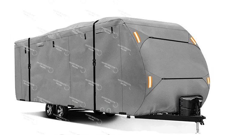 Multi-Purpose RV Cover for Outdoor Camping, Waterproof Oxford Cloth Trailer Cover, Fits Sunroof and Convertible Hardtop