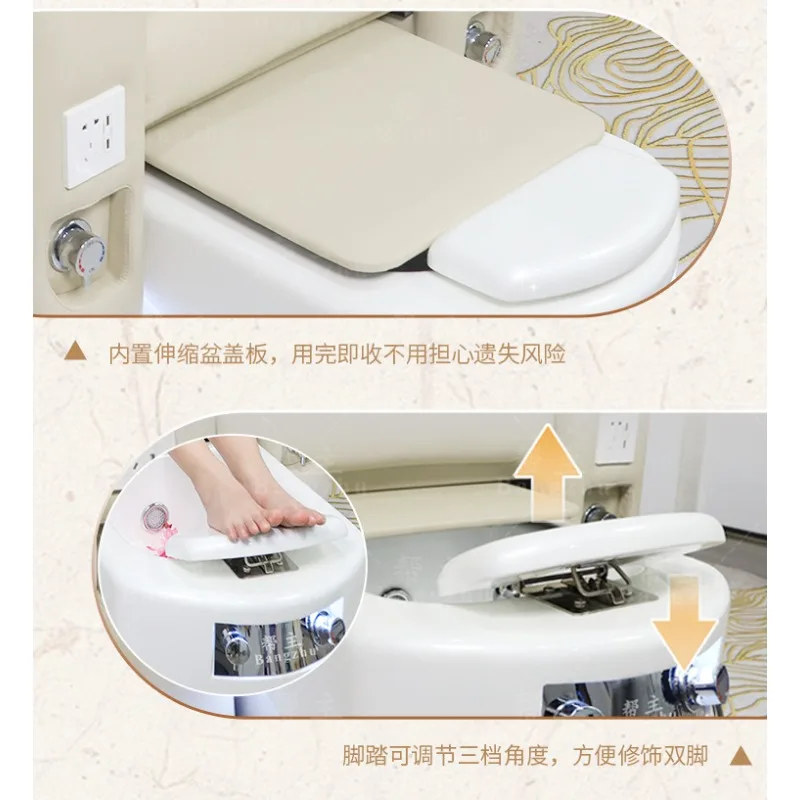Foot massage chair Pedicure chair, electric massage chair Foot massage multi-functional foot soaking sofa chair