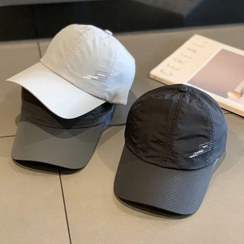 1Pcs Quick Dry Baseball Kappe Outdoor Sport Mesh Atmungsaktive Hut Für Männer Tragbare Wandern Angeln Bergsteigen Hut