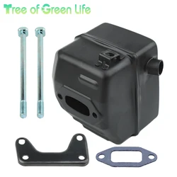 Ported Muffler Bracket Bolt Gasket For Husqvarna 394 395 394XP 395XP For Chainsaw motosierras