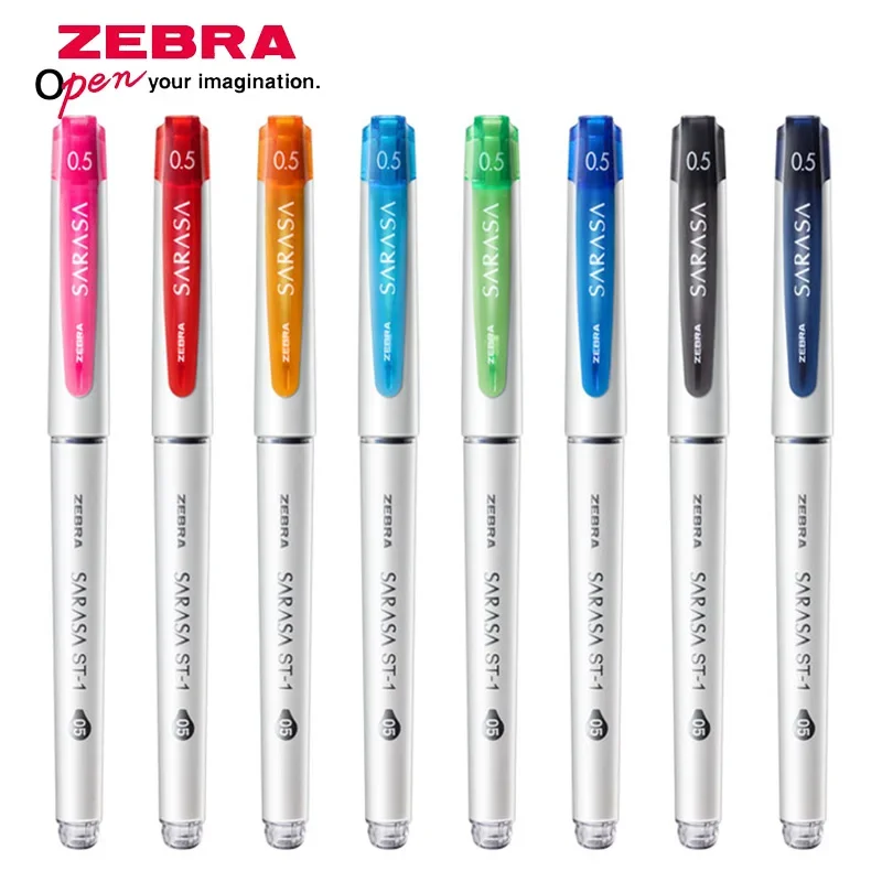 8Colors ZEBRA SARASA Color Gel Pen JJZ58 0.5mm Candy Color Pen Clip Large Capacity Pen Students Take Notes Stationery