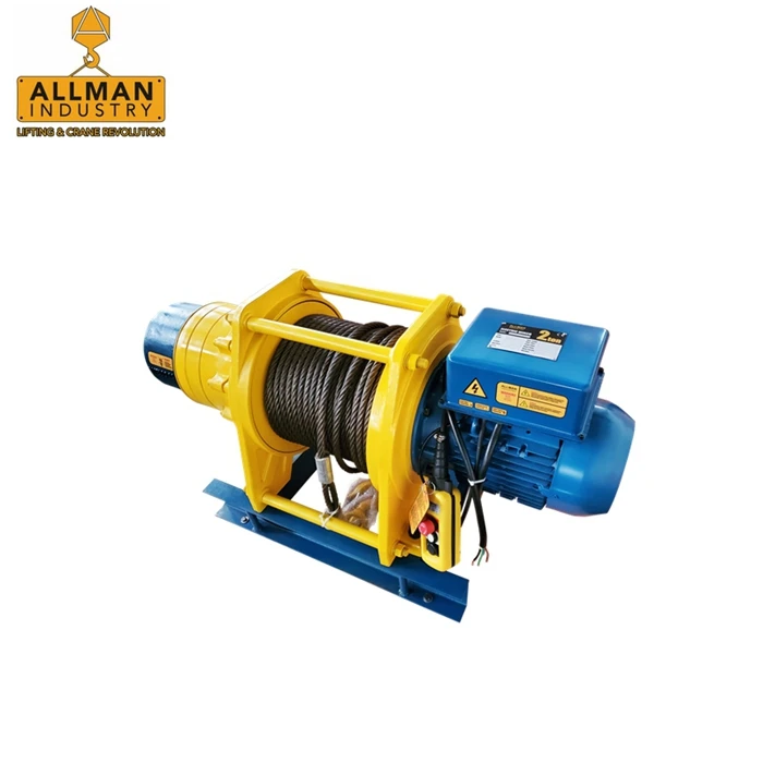 2 Ton Electric Cable Winch Hoist M5 Working Duty Construction Winch Machine for Building Site Lifting Pulling Machine Pro