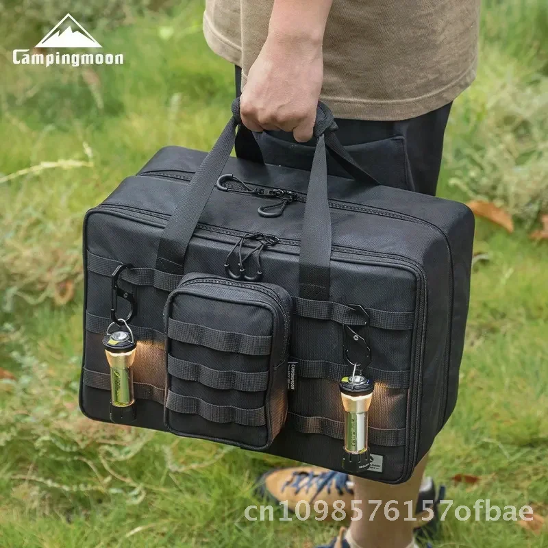 CAMPINGMOON BK-46 حقيبة تخزين ذات سعة كبيرة مجموعة التعبئة والتغليف التكتيكية في الهواء الطلق لمجموعة وحدة التخييم IGT