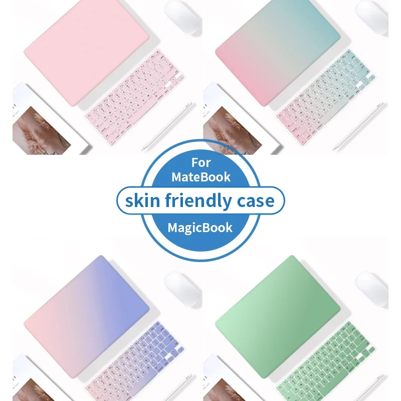 Funda rígida 3 en 1 para Huawei Matebook D14 D15 2022-23 14 13s 16s, funda protectora para portátil con cubierta para teclado