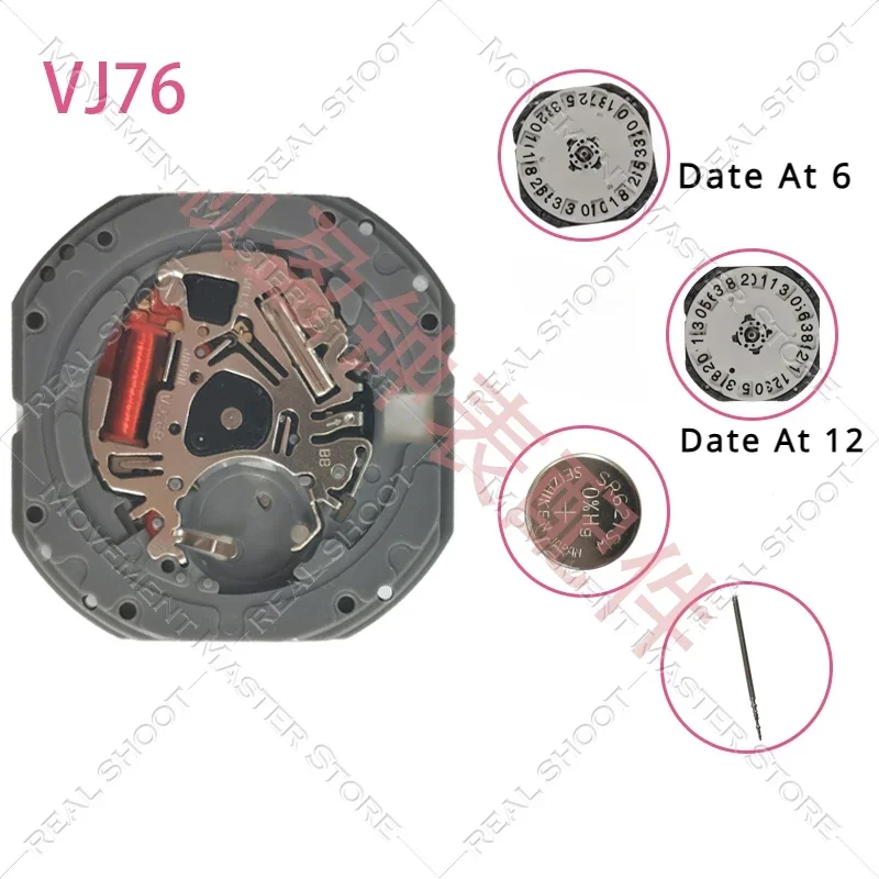New Original Japanese VJ76B Movement VJ76 Quartz Movement 3hands Watch Movement Accessories