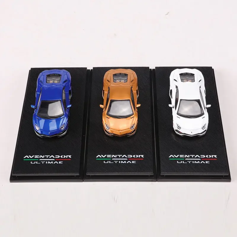 Hobby Fans 1/64 Lamborghini LP780 Aventador juguete de aleación Diecast Metal modelo regalo