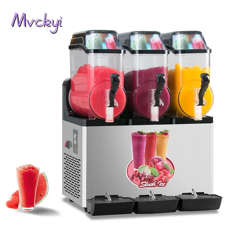 Mvckyi 12L*3 Snow Cone Machine, 36L Frozen Drink Margarita Slush Machine