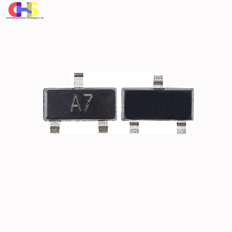 100 buah BAV70 A4 SOT-23 BAV99 A7 0.2A/70V SOT23-3 3PIN SMD Switch Transistor baru asli