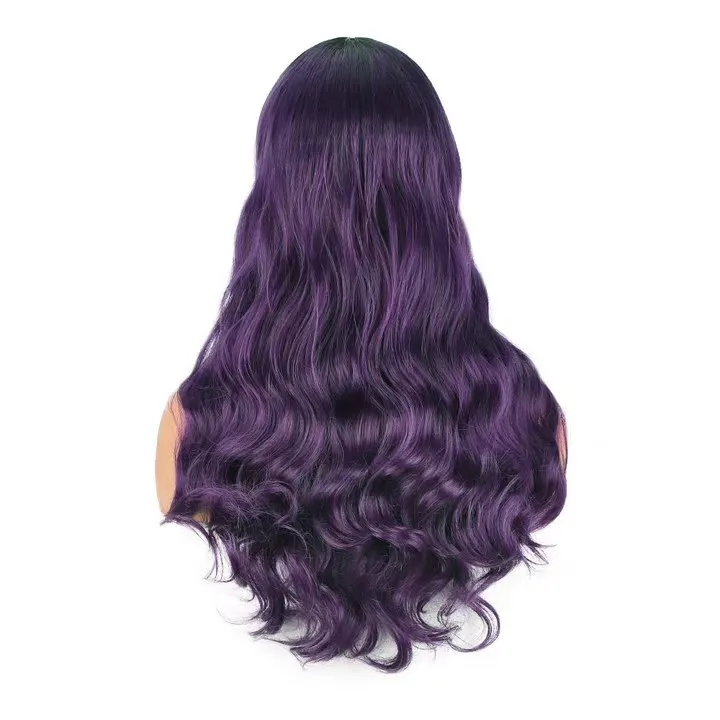 Synthetic wig daily wear long curly hair big wave wig for women