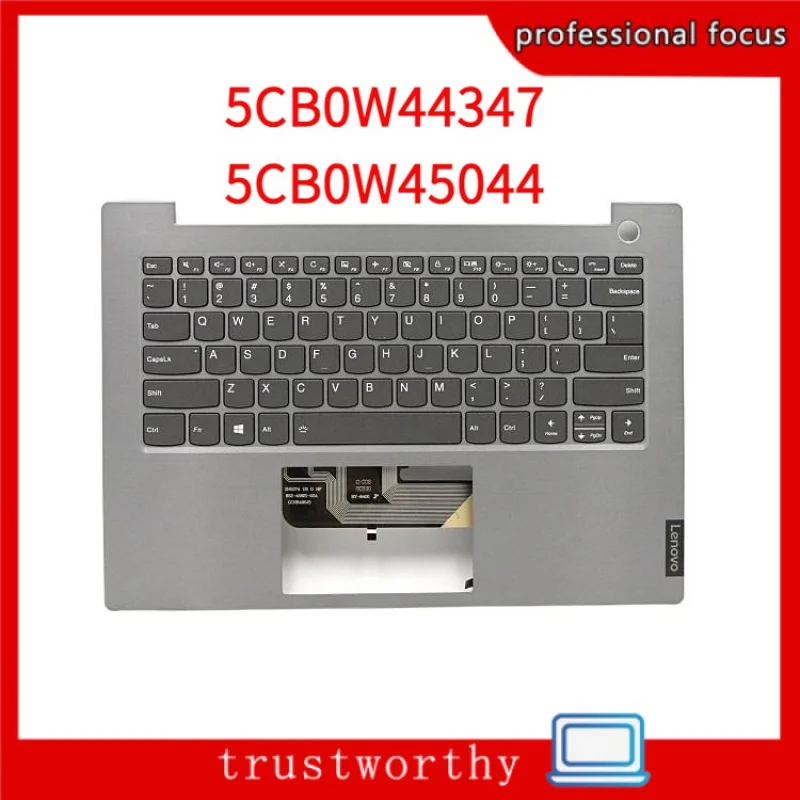 

New Original For Lenovo ThinkBook 14-IIL 14-IML Palmrest Upper Case with Backlit Keyboard 5CB0W44347 5CB0W45044