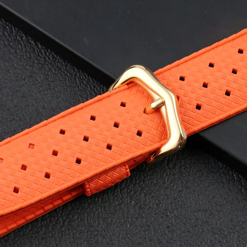 Rubber watch strap for cartier Pasha series watchband notched Wristband Bracelet 20*10mm 20*12mm 20*15mm men\'s watch accessories