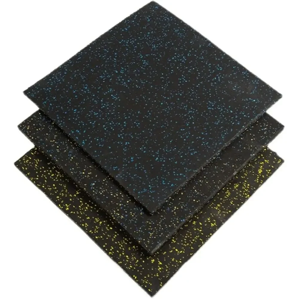 20x20 Inch Interlocking Rubber Gym Floor Tiles - 5 Color Options, 3cm/50cm Thickness