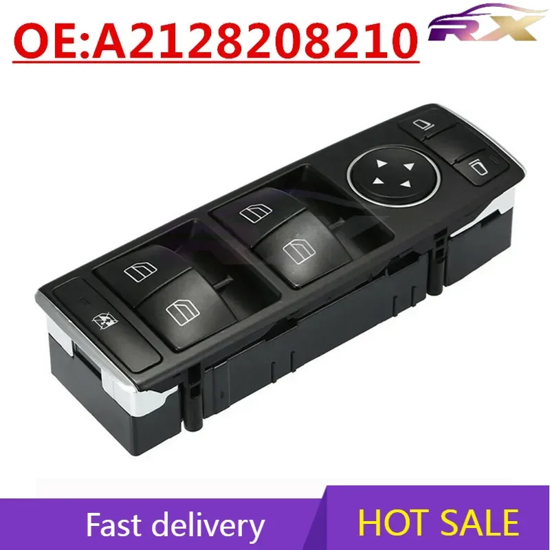 

OEM:A2128208210 Suitable For Mercedes-Benz W212, W204 Glass Lifter Switch Power Window Control Main Button Switch, 60