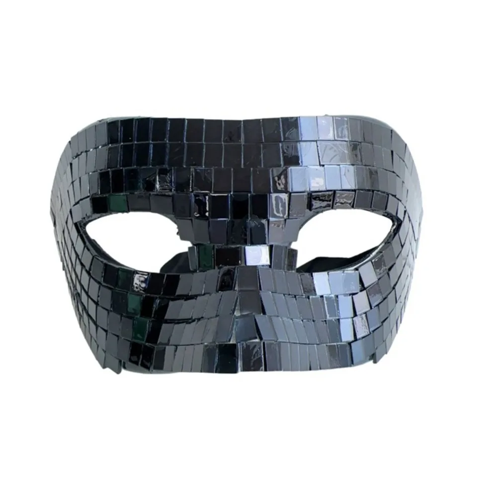 

Masquerade Ball Glitter Mirror Face Mask Full Face Male Adult Night Club Mask Half Face Party Supplies Home DJ Decor Party