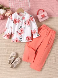 girls' casual personality suit