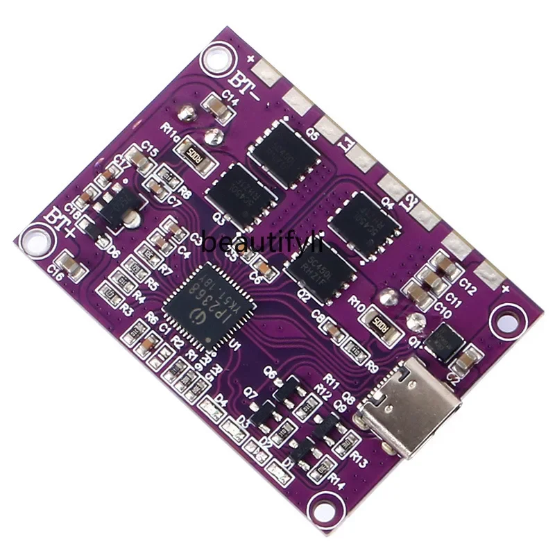 Asmt42 módulo de carregamento rápido bidirecional, fonte de alimentação móvel modificada para carro com tensão step-up e step-down de alta potência