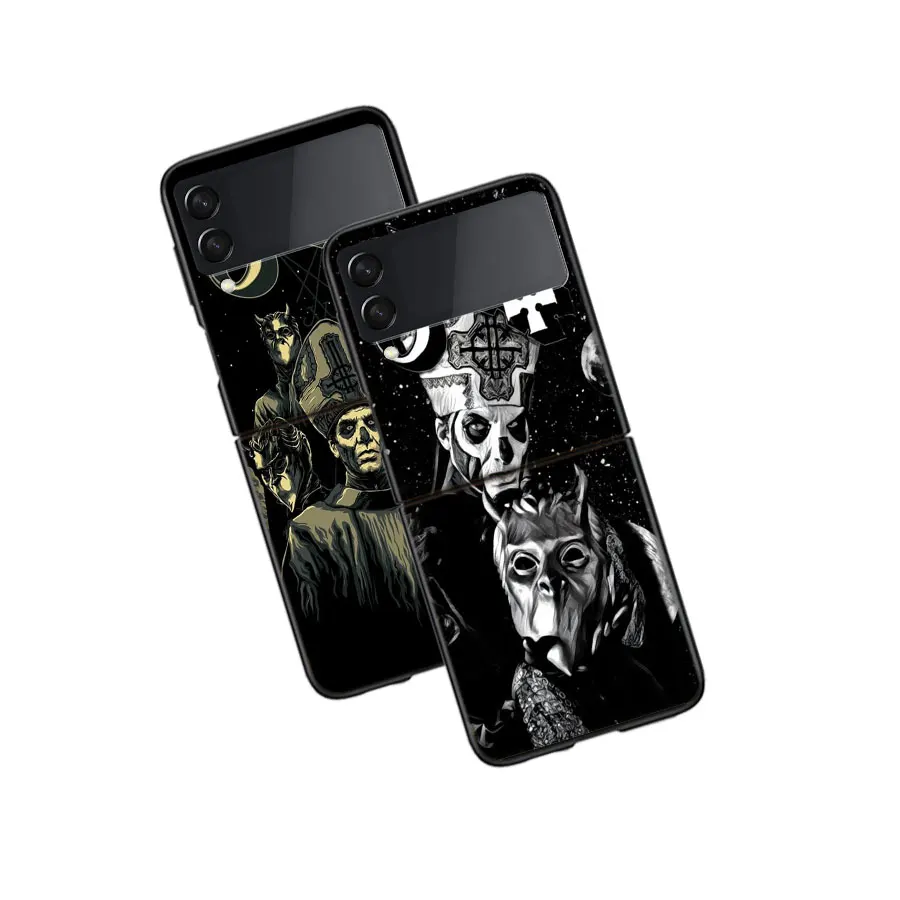 Ghost Papa Emeritus Case Case for Samsung Z Flip 6 5 4 3 5G Black Hard Cell Phone Galaxy Cover Z Flip 5 4 3 Funda Luxury PC S