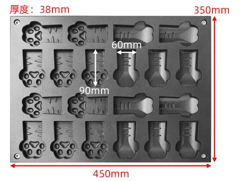 popular streed food cat paws shape waffle machine electric waffle maker machine