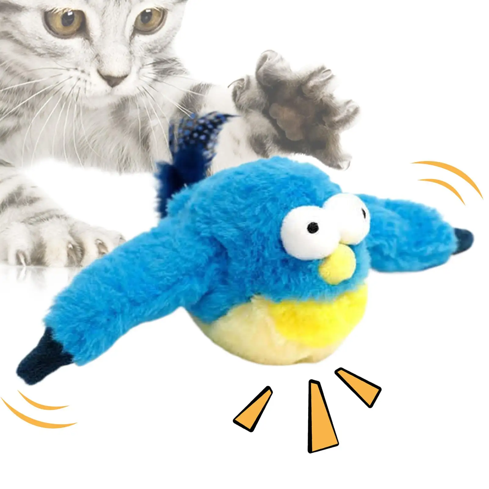 

Игрушка для кошек, скученная птица, животные, электрический тизер, летающая игрушка для кошек, птиц для гостиной, спальни, кабинета, заднего двора