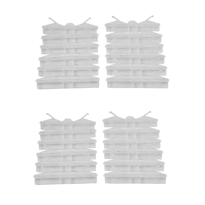 

Big Deal 48 Packs Bee Hive Beetle Trap,Clear Plastic Reusable Beetle Blaster Trap For Hive Beetle Beekeeping Supplies