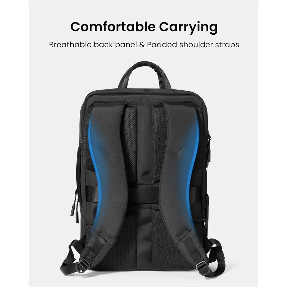 حقيبة ظهر للكمبيوتر المحمول، حقيبة للكمبيوتر المحمول للرجال والنساء، حقيبة ظهر يومية للكمبيوتر سعة 24 لتر أو حقيبة ظهر للكمبيوتر المحمول مقاس 16 بوصة، حقيبة يومية للعمل أو التنقل أو الأعمال التجارية، C