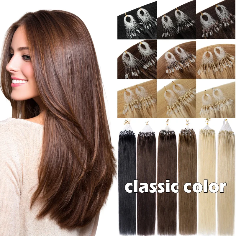 100-human-hair-micro-loop-hair-wig-12inch-straight-8-p18-613-for-longer-thicker-hair-style-change-wholesale-dropship