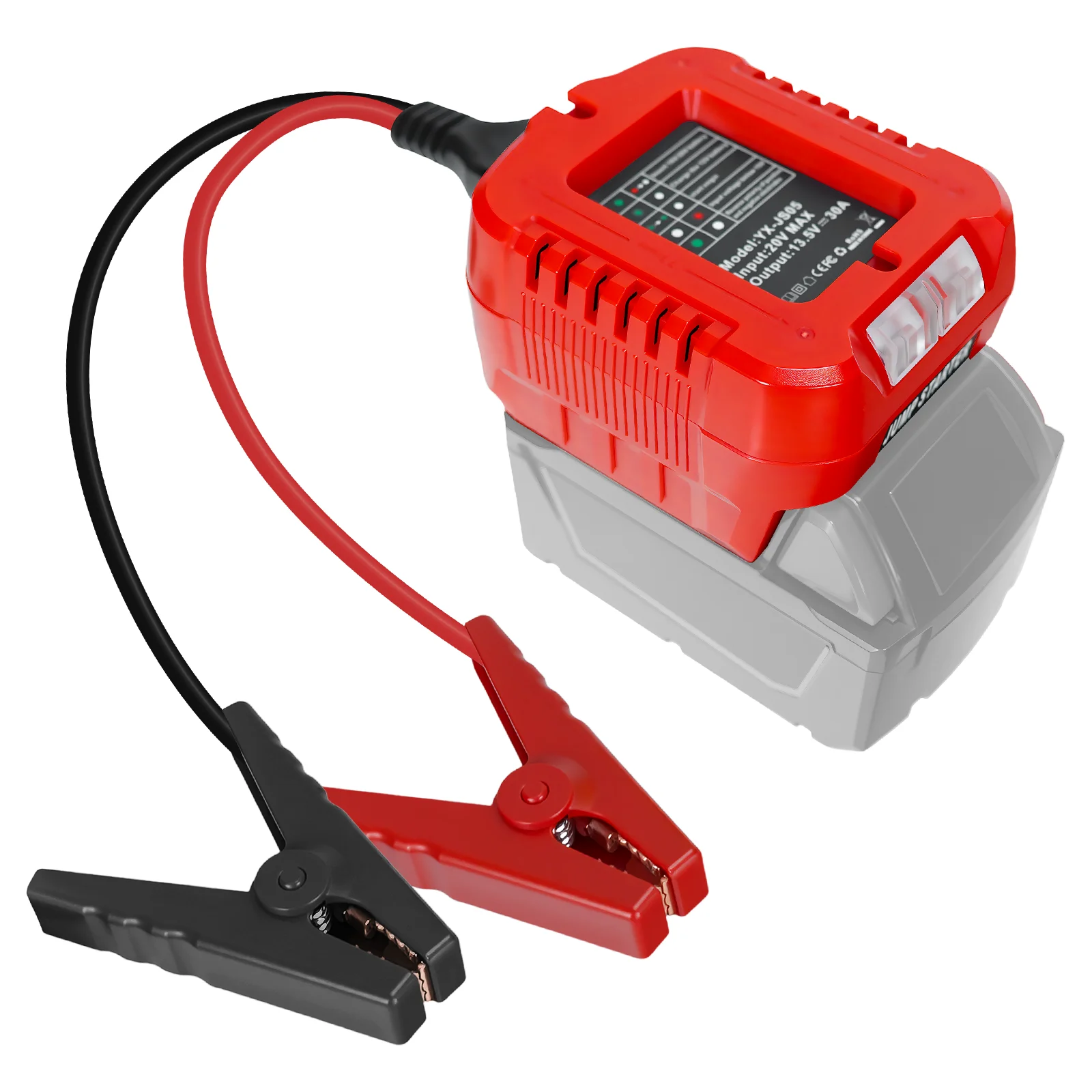 

Перемычки с зажимами для аккумулятора Milwaukee 18 В, 10AWG, автомобильный усилительный кабель, линии аварийного стартера (без аккумулятора)