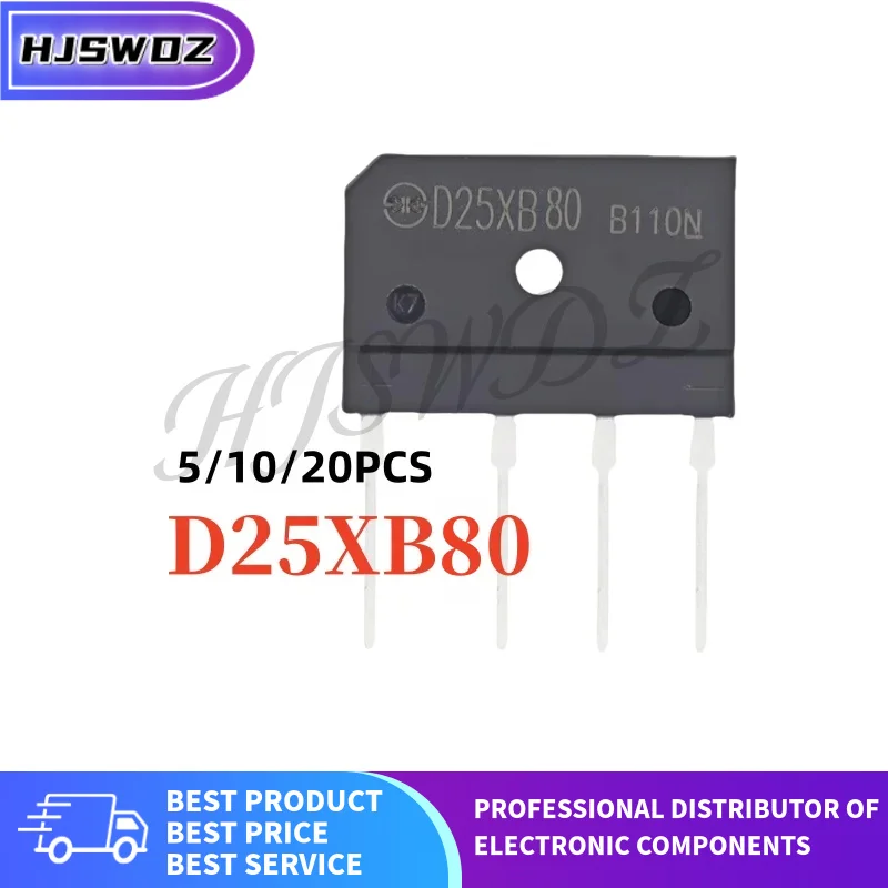 5-20PCS D25XB80 D25XB 80 D25X B80 Rectifier bridge stack Bridge Rectifier Brand New In Stock