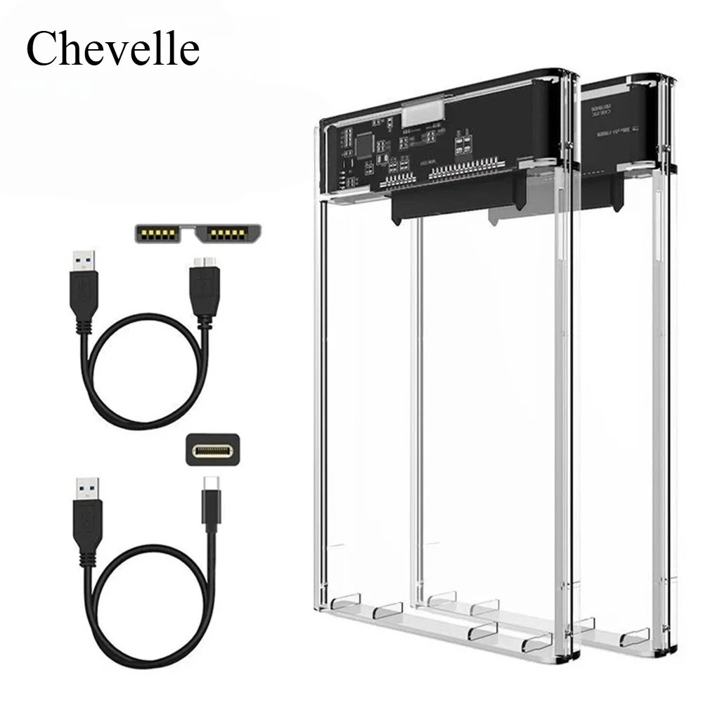 

Корпус жесткого диска USB 3.0 к SATA 2,5-дюймовый корпус жесткого диска SSD Micro-B к USB Ultra-Fast 5 Гбит/с UASP для ПК Mac ноутбуков и настольных ПК