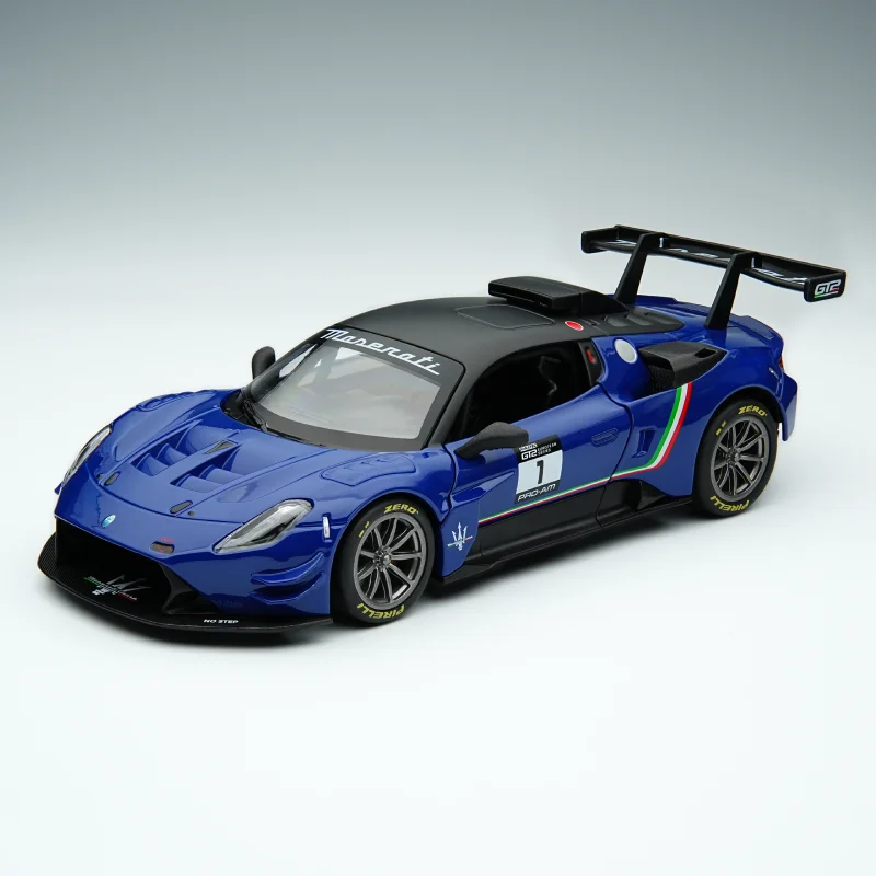 1:24 nouveau en Stock Tsc la voiture de vitesse Maserati Gt2 Reproduction de voiture en alliage véritable modèle de voiture jouet voiture bureau décoration cadeau de vacances