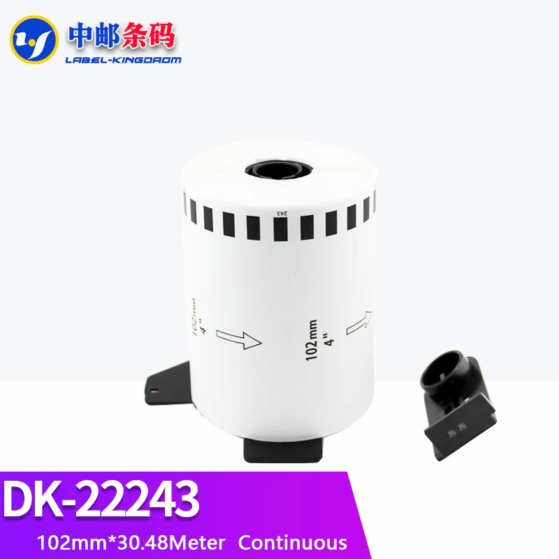 20 Rolls Brother Compatible DK-22243 Label 102mm*30.48M Continuous for QL-1050/1060N Thermal Printer DK-2243