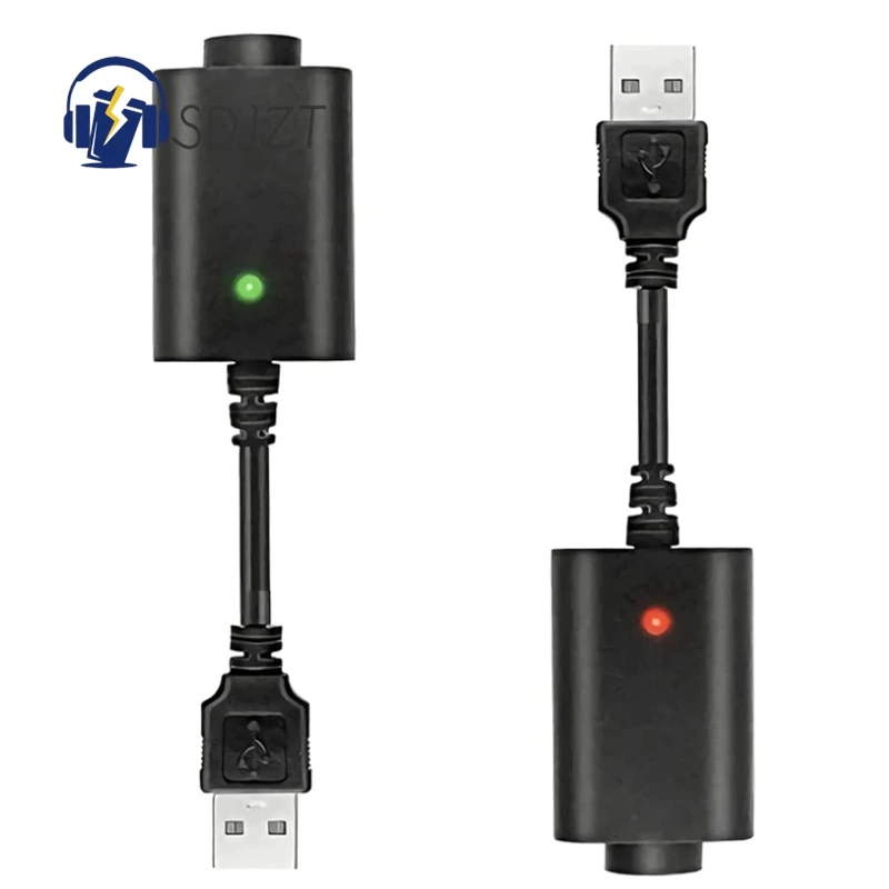 3Pcs Durable 510 Thread USB Smart Charger Adapter Converter With Indicator Light