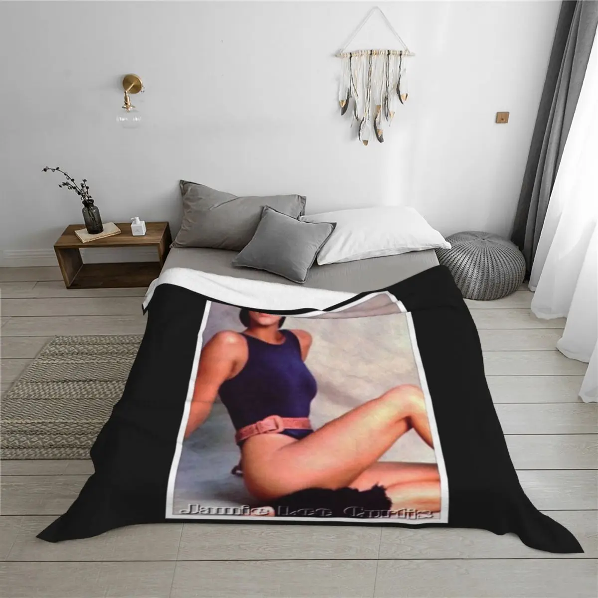 جيمي لي كورتيس رمي بطانية الأربعاء أرائك زخرفية للشعر بطانيات رقيقة #3