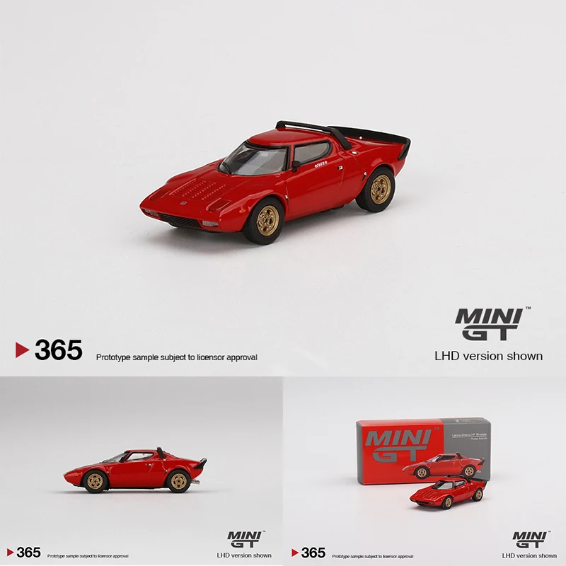 

MINIGT 1:64 Stratos HF Stradale Rosso Arancio Alloy Diorama Car Model Toys 365 In Stock