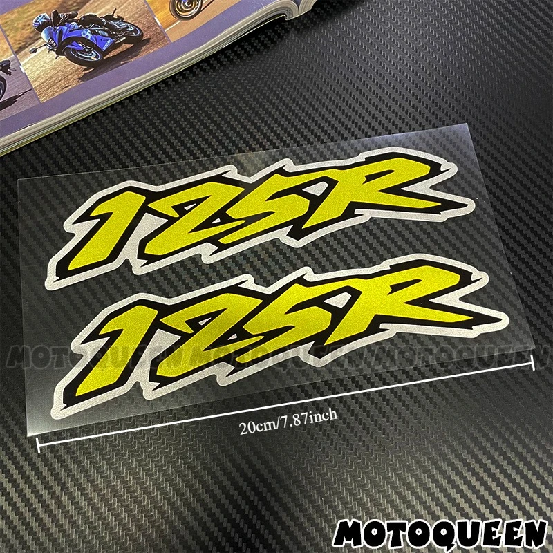 2Pcs/Set Graffiti Racing Number Letter Motorcycle Sticker Waterproof UV Resistant 4 Colors for Dirt Bike Tank Side Panel
