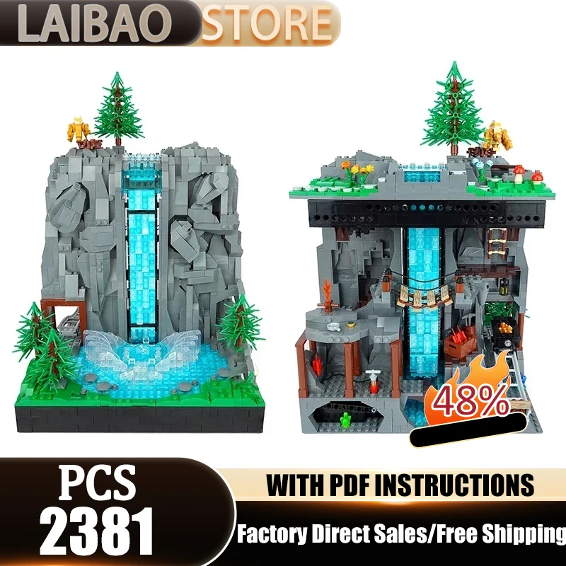 

Модель городской улицы City Street View: конструктор MOC с технологией рабочего водопада, модульные блоки, подарки, рождественские игрушки, наборы для сборки своими руками