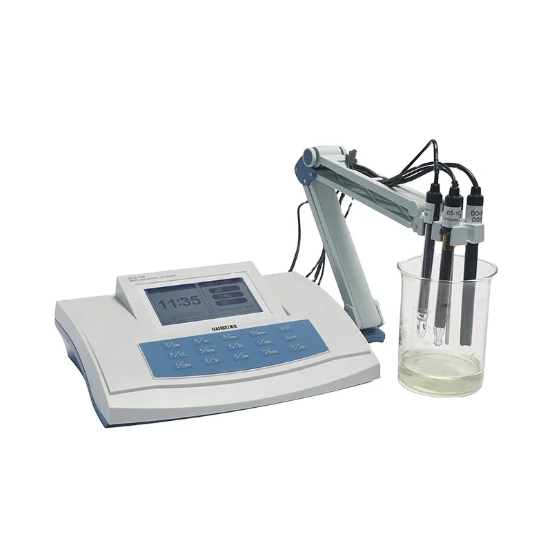 Benchtop Laboratory Multiparameter Water Quality 5 in 1 Conductivity DO Temperature Ion PH Meter