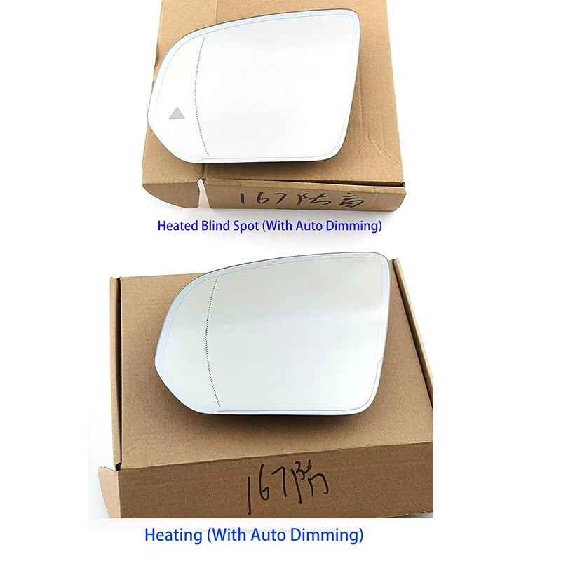 For Mercedes Benz W167 GLE-Class GLE Coupe AMG 2019-2025 Auto Dimming Blind Spot Mirror Lens OE A1678103503 A1678102801