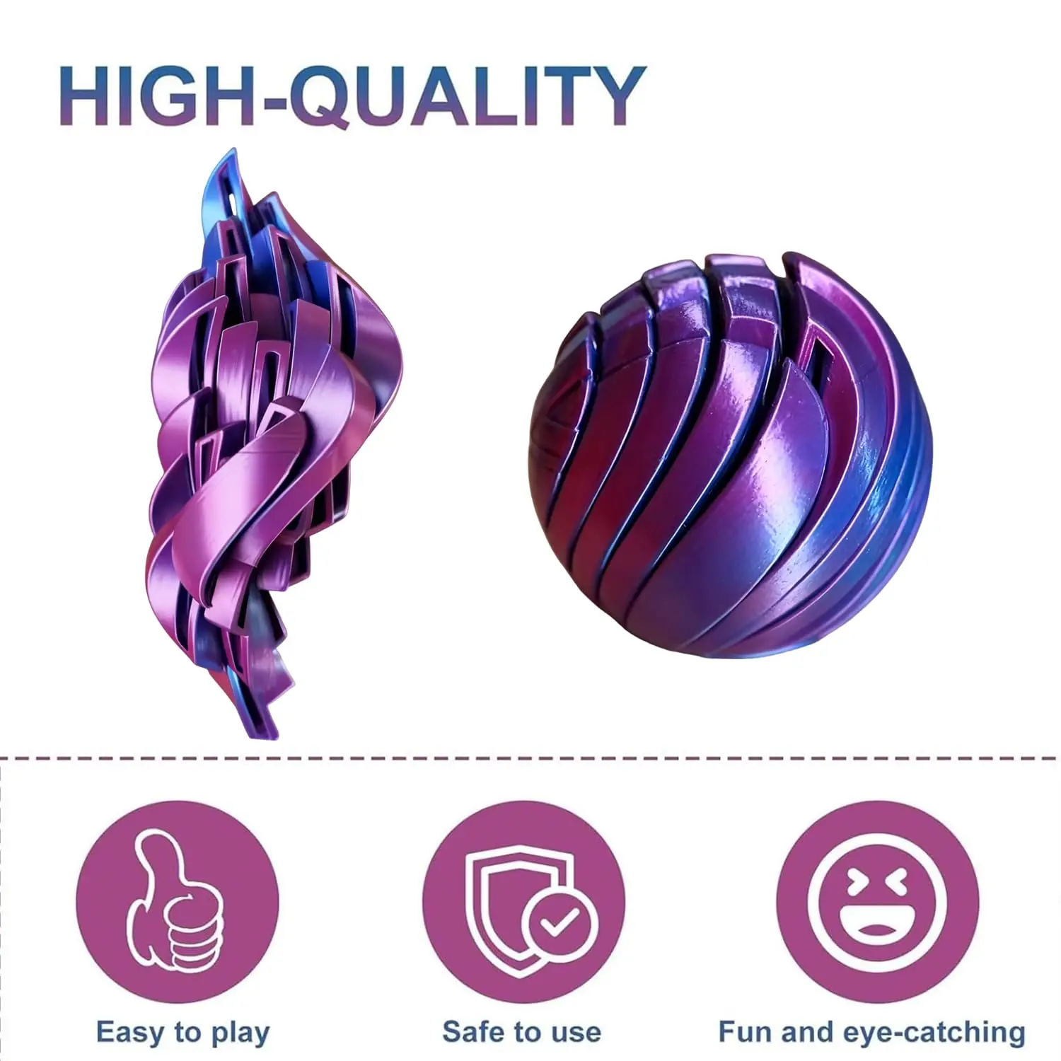 الإبداعية دوامة الفن الكرة ديكور المنزل زخرفة، التدرج 3D طباعة سطح المكتب الديكور المجال #4