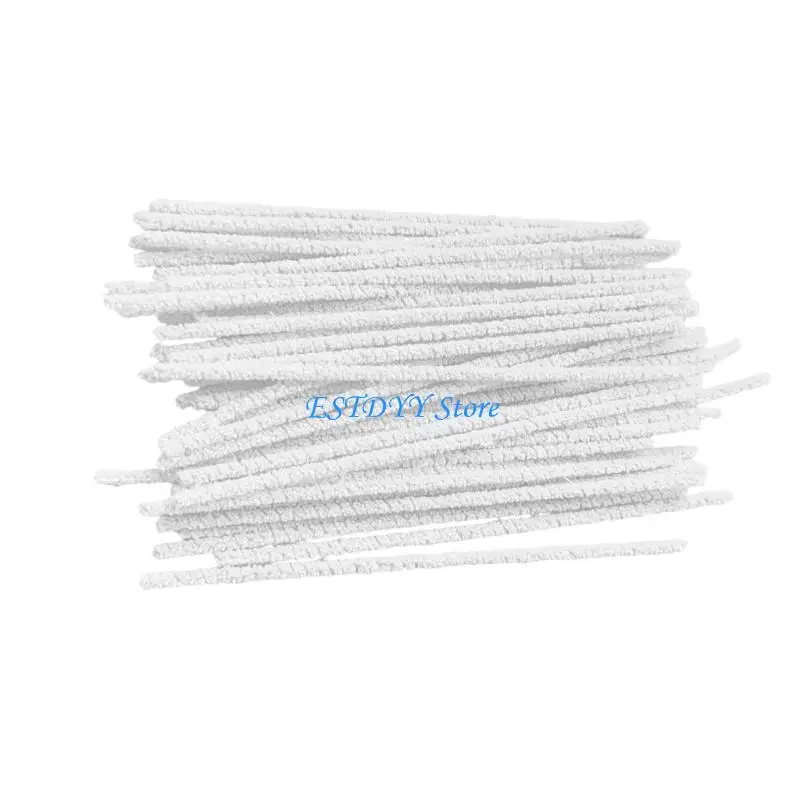 

G6DE 100PCS Pipe Cleaners Cotton Rods Suitable for Flute Pipe and Musical Instruments Hygienic Cleaning Tool Accessories