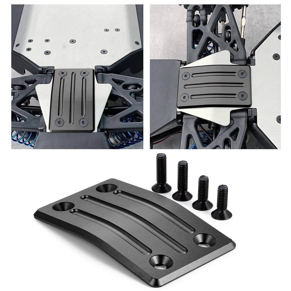 YEAHRUN Aluminum Alloy Front/Rear Skateboards for Losi 1/5 5IVE-T 2.0 RC Car Truck Upgrade Parts
