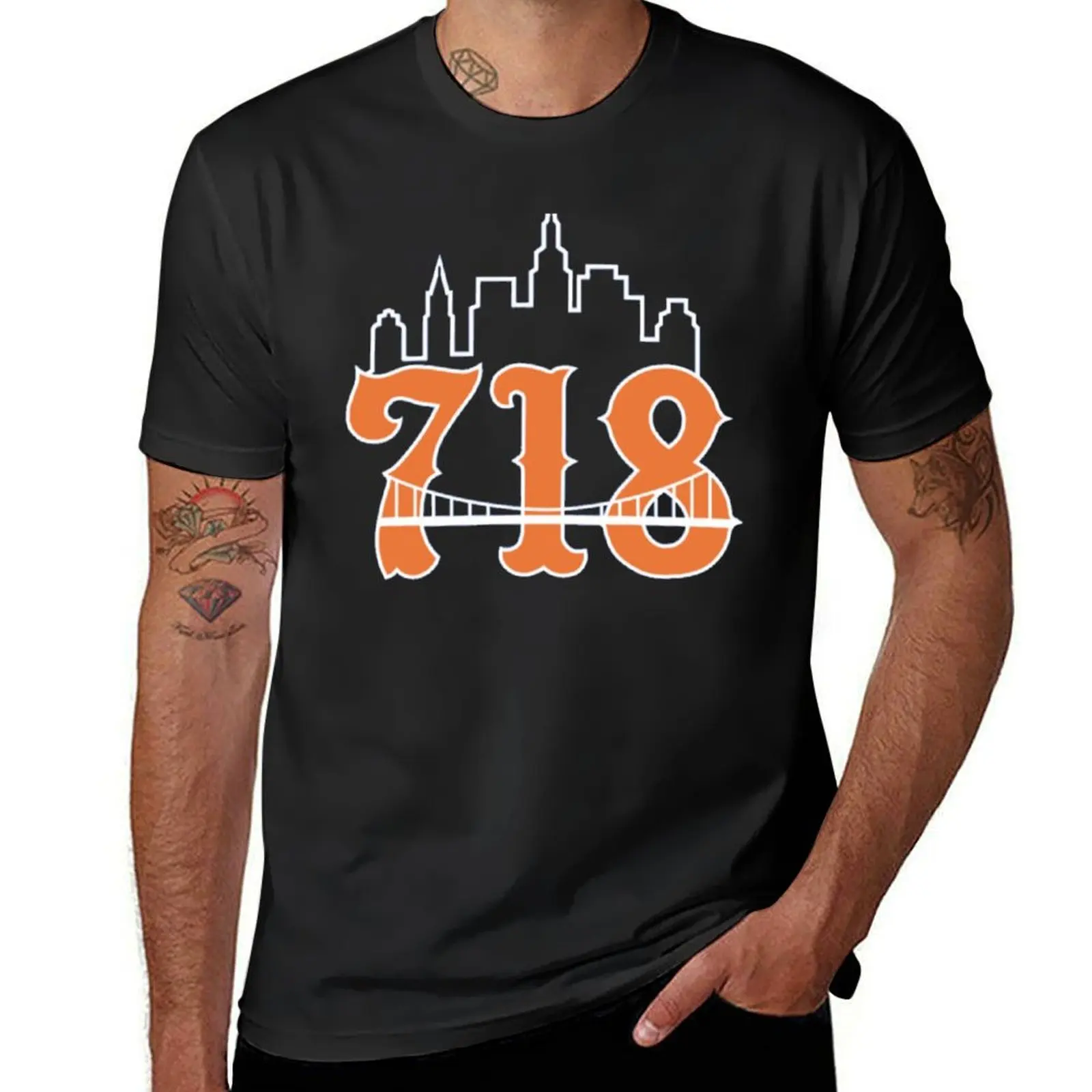 

Baseball - Queens N.Y. - 718 Area Code T-Shirt oversizeds oversized customs cute tops mens graphic t-shirts big and tall